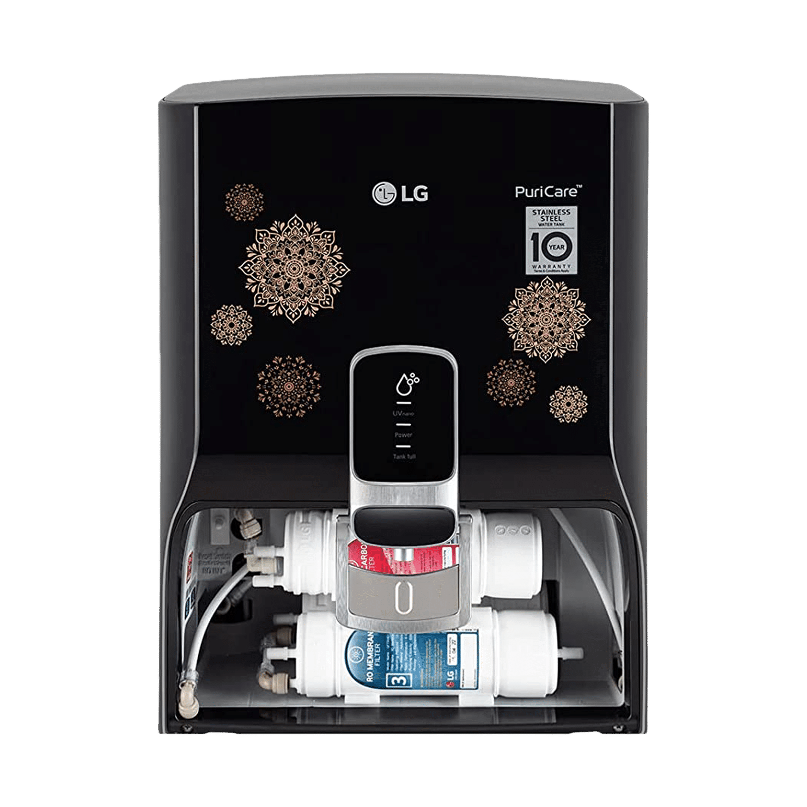 Buy Lg Puricare 8l Ro Uv Water Purifier With Mineral Booster Black With Regal Pattern Online